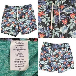 Fair Harbor The One Short Men's Size Medium Floral Drawstring Lined